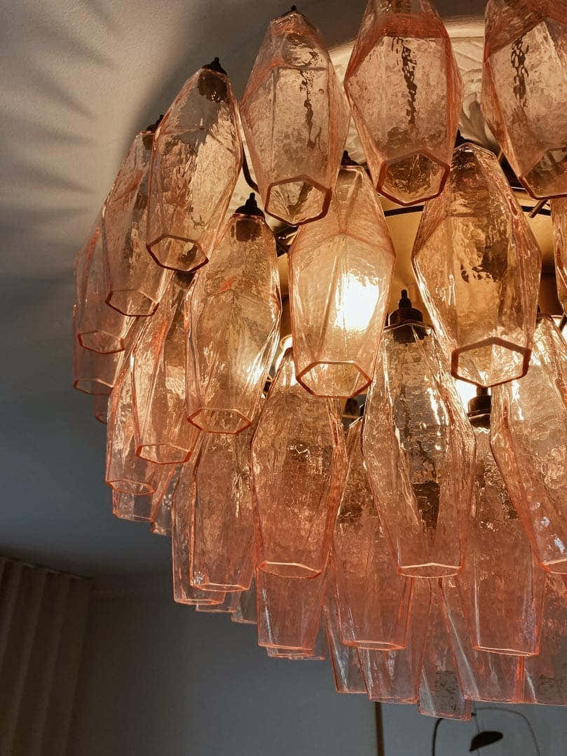 Murano Chandelier – Poliedri – 84 glasses