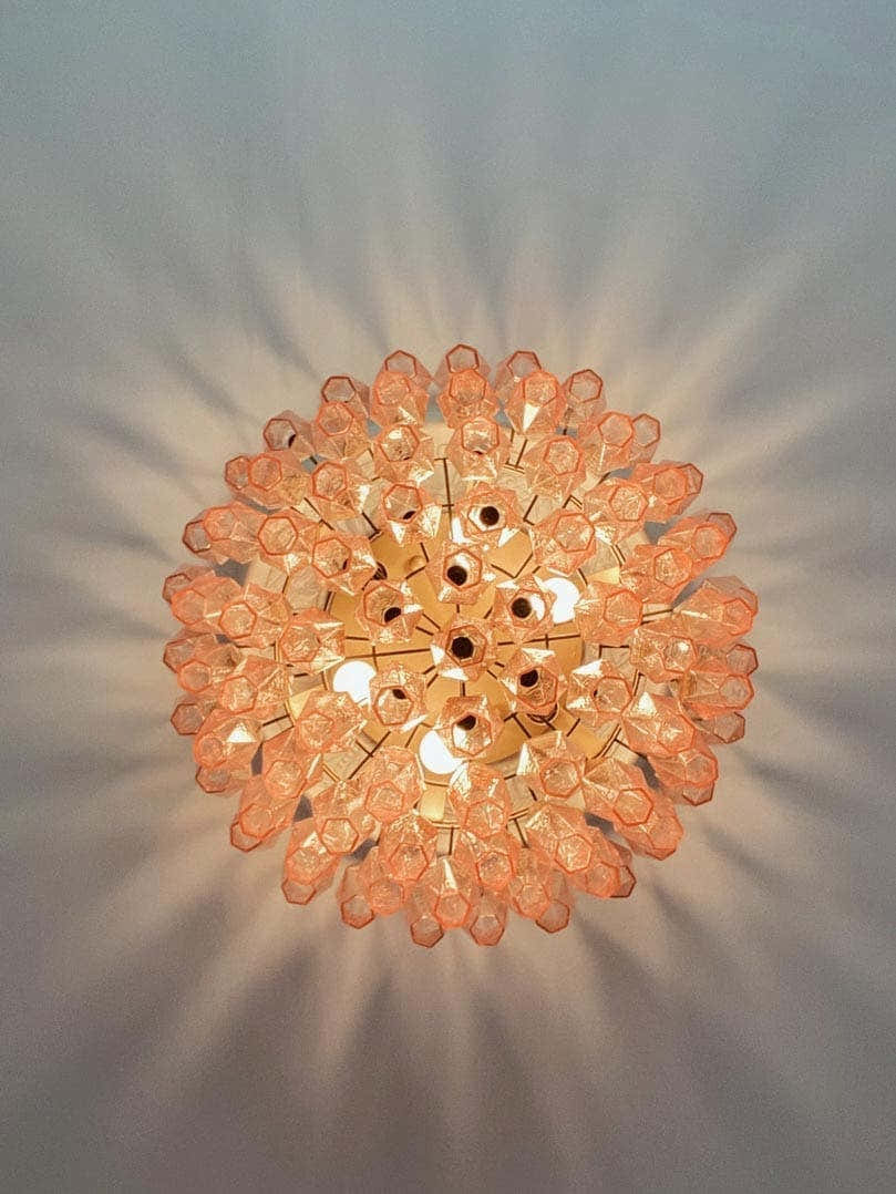 Murano Chandelier – Poliedri – 84 glasses