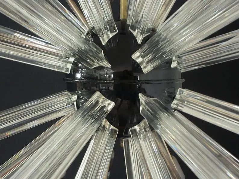 Murano Chandelier – Sputnik – 50 prisms – Transparent
