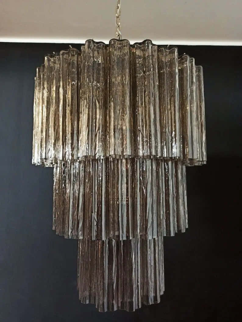 Murano Chandelier – 52 tubes – Smoked