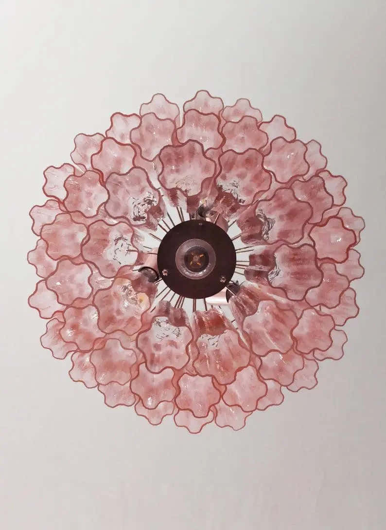 Murano Chandelier – 52 tubes – Pink