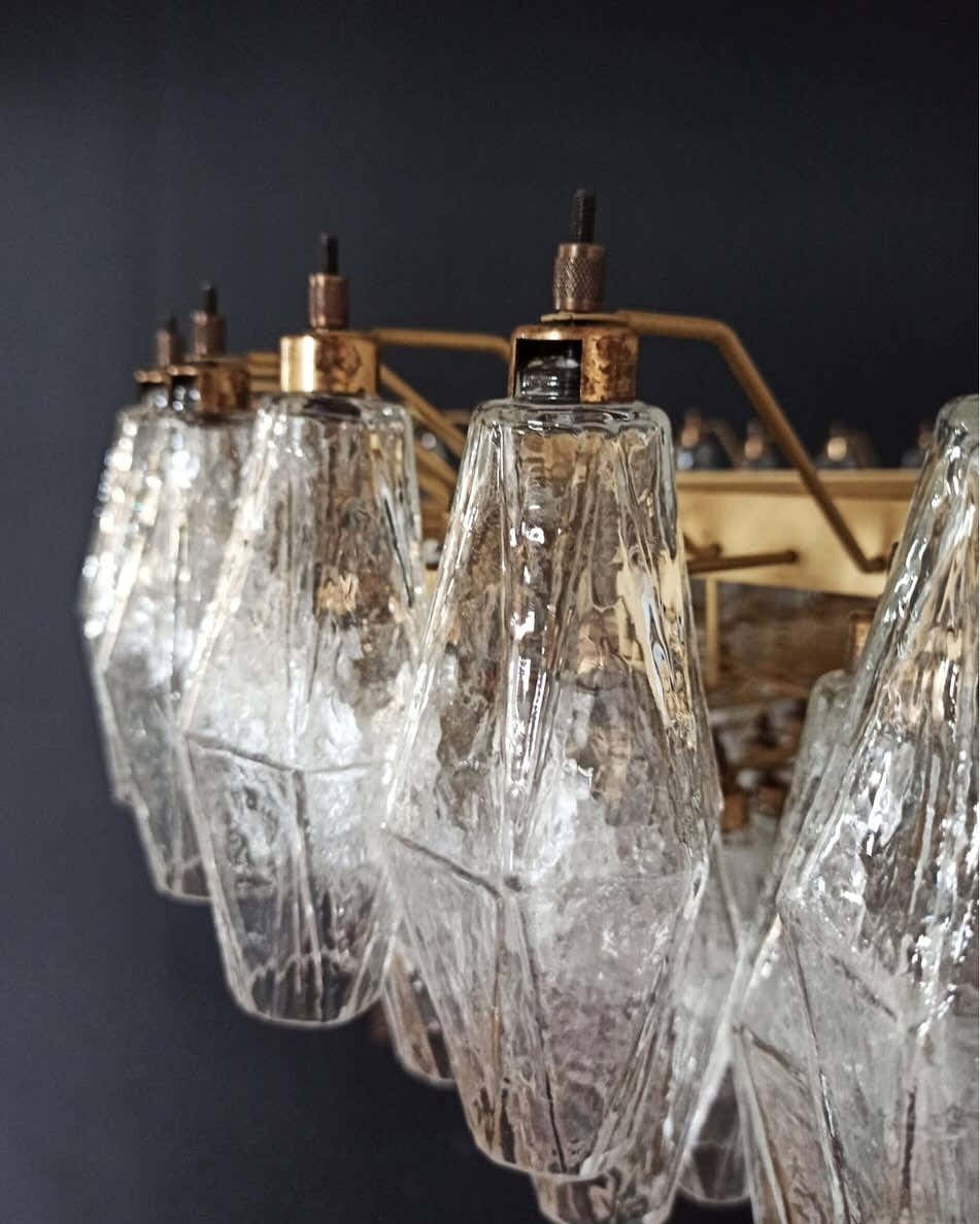 Murano Chandelier – Poliedri – 185 glass – Iridescent