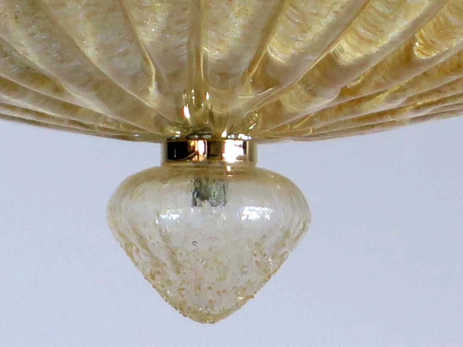 Murano ceiling lamp – Barovier – Yellow