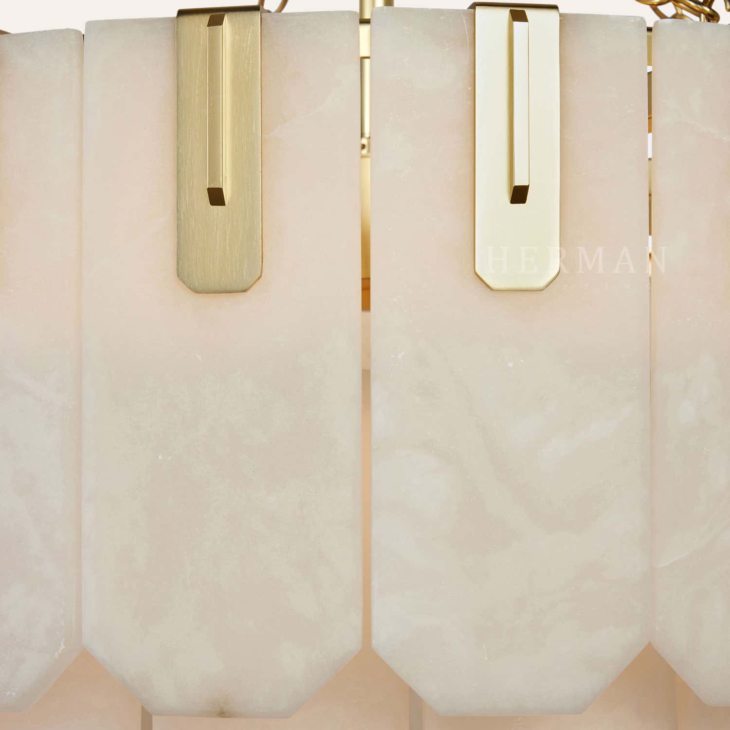 Nadia Alabaster Chandelier 30" 41"