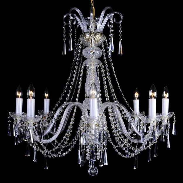 Neo Classic 8-Light Crystal Chandelier - Glass LPS