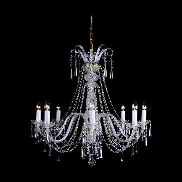 Neo Classic 8-Light Crystal Chandelier - Glass LPS