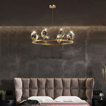 Eve Crystal Crown Chandelier