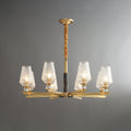 Orrefors Vase Brass Chandelier