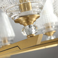 Orrefors Vase Brass Chandelier