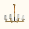 Orrefors Vase Brass Chandelier