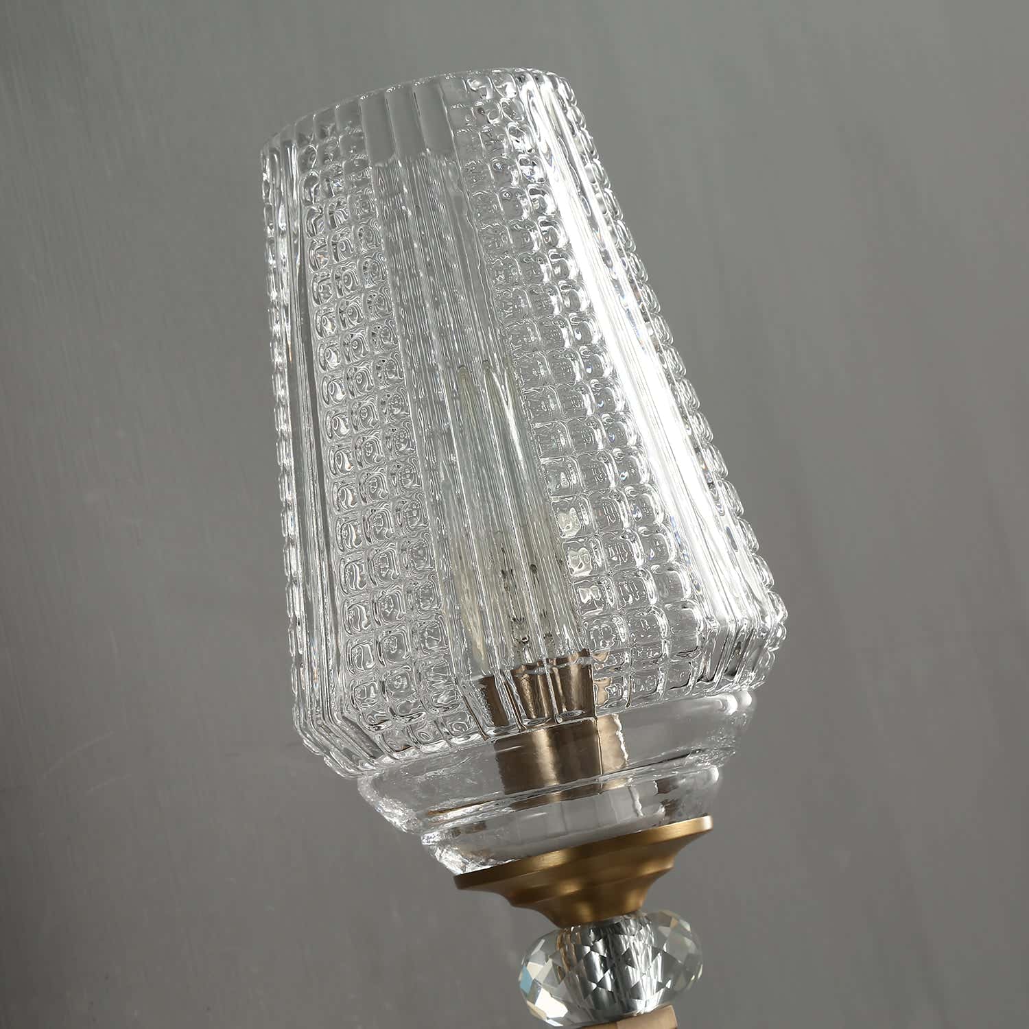Orrefors Vase Brass Sconce