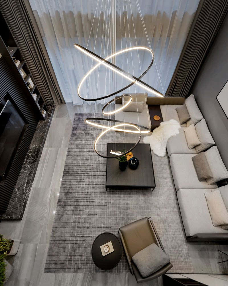 Orrery Rings Chandelier