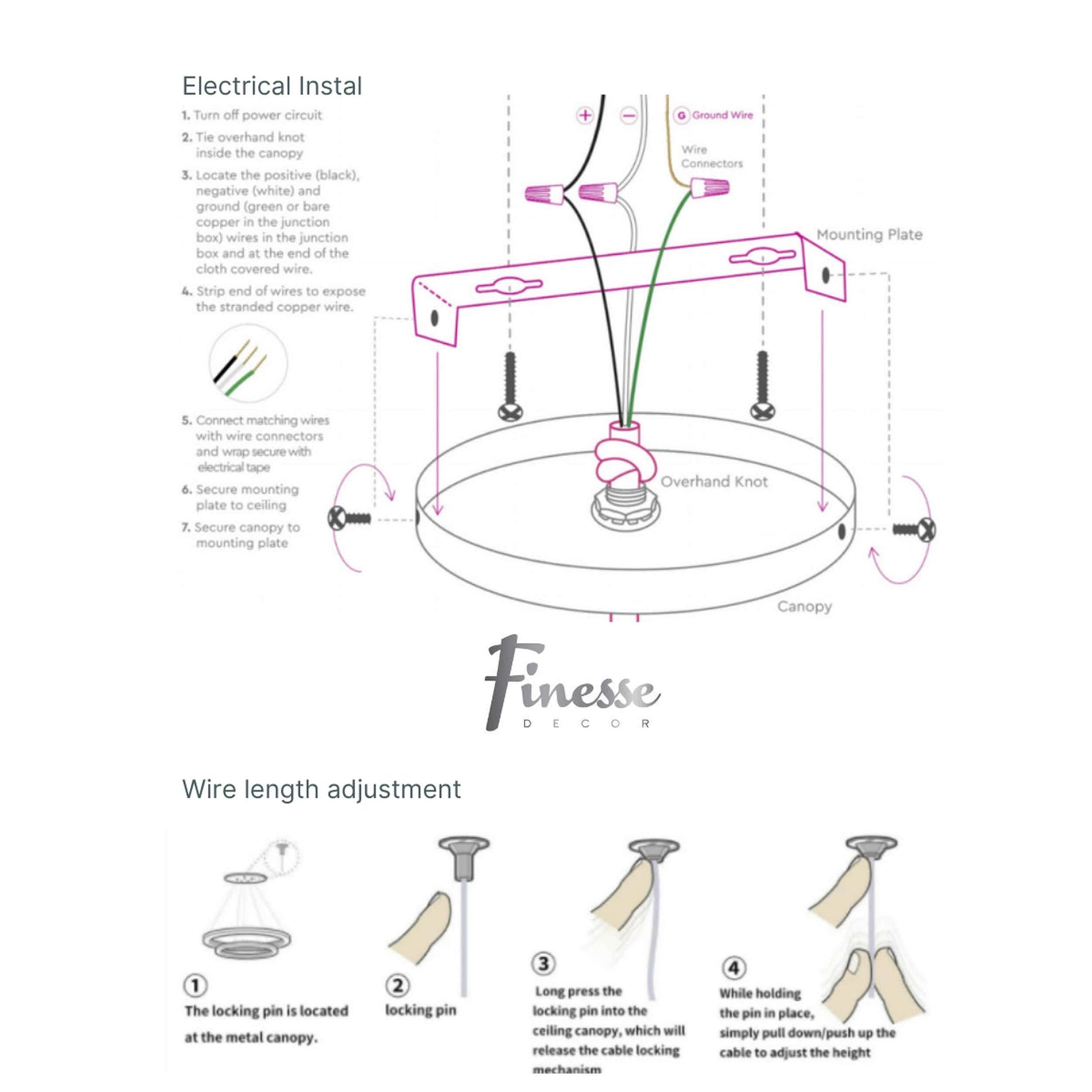 Oslo LED Adjustable Chandelier // Chrome