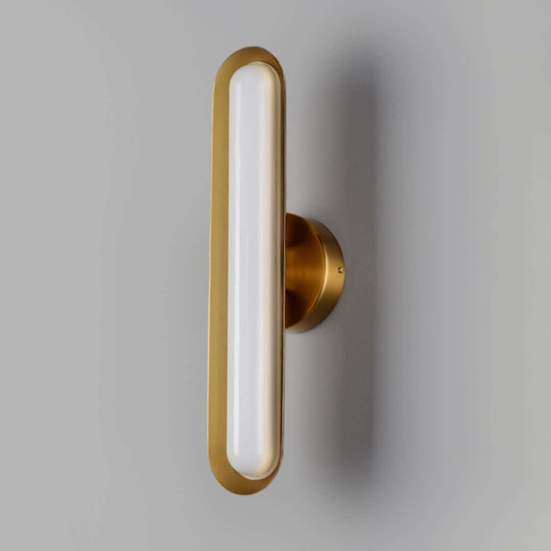 Oval Modern Metal Wall Light