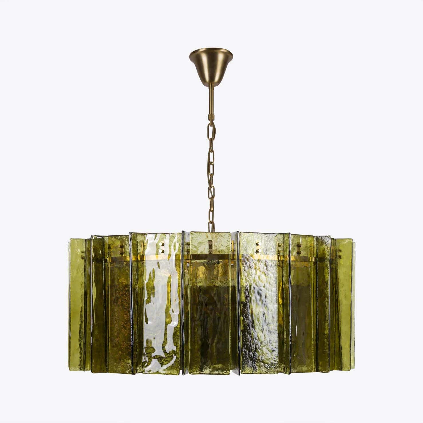 Berlin Chandelier Bottle Green 35" W 47" W