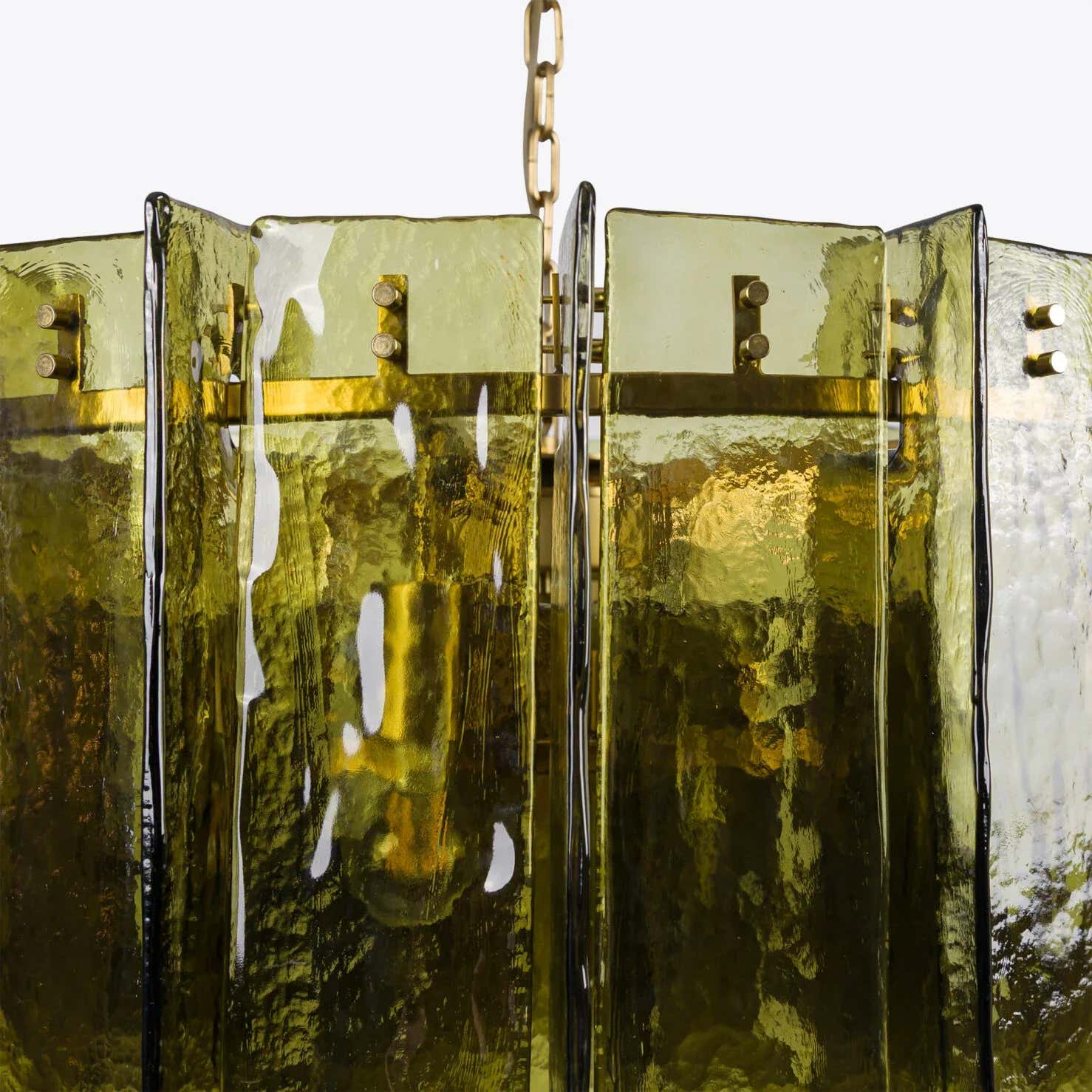 Berlin Chandelier Bottle Green 35" W 47" W
