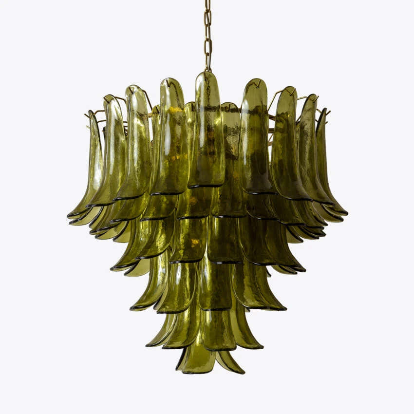 Green Petalo Murano Chandelier