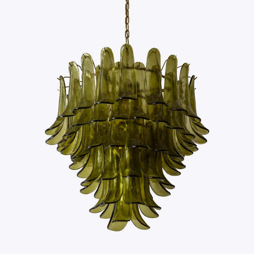 Green Petalo Murano Chandelier
