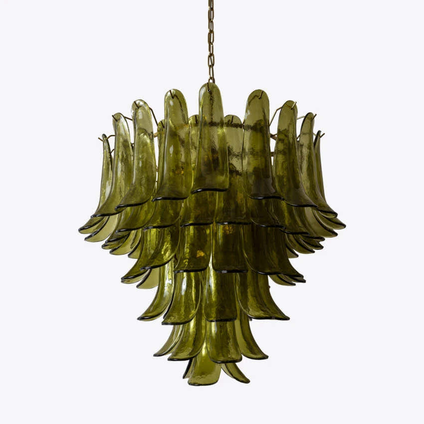 Green Petalo Murano Chandelier