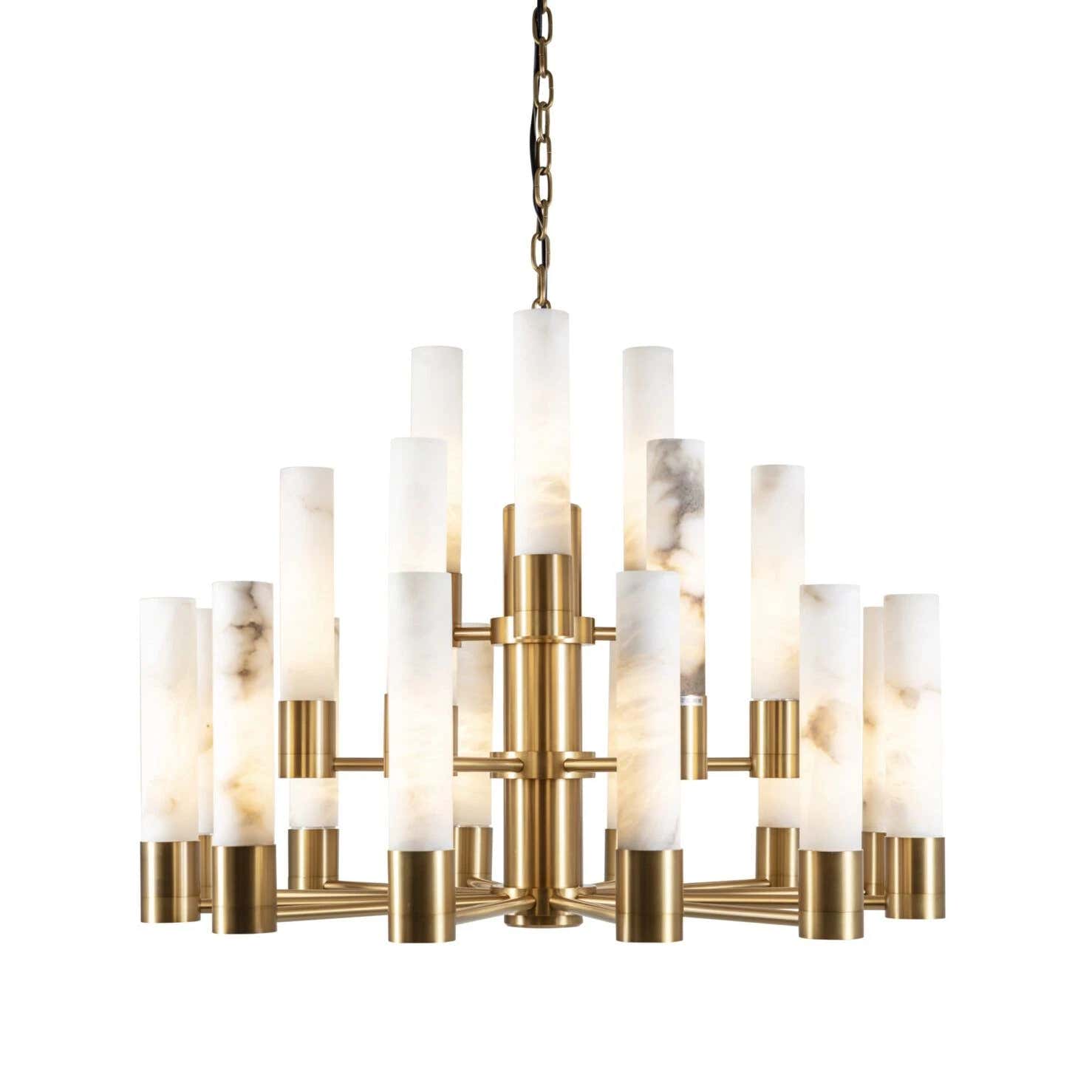 Orion Tiered Sputnik Alabaster Chandelier