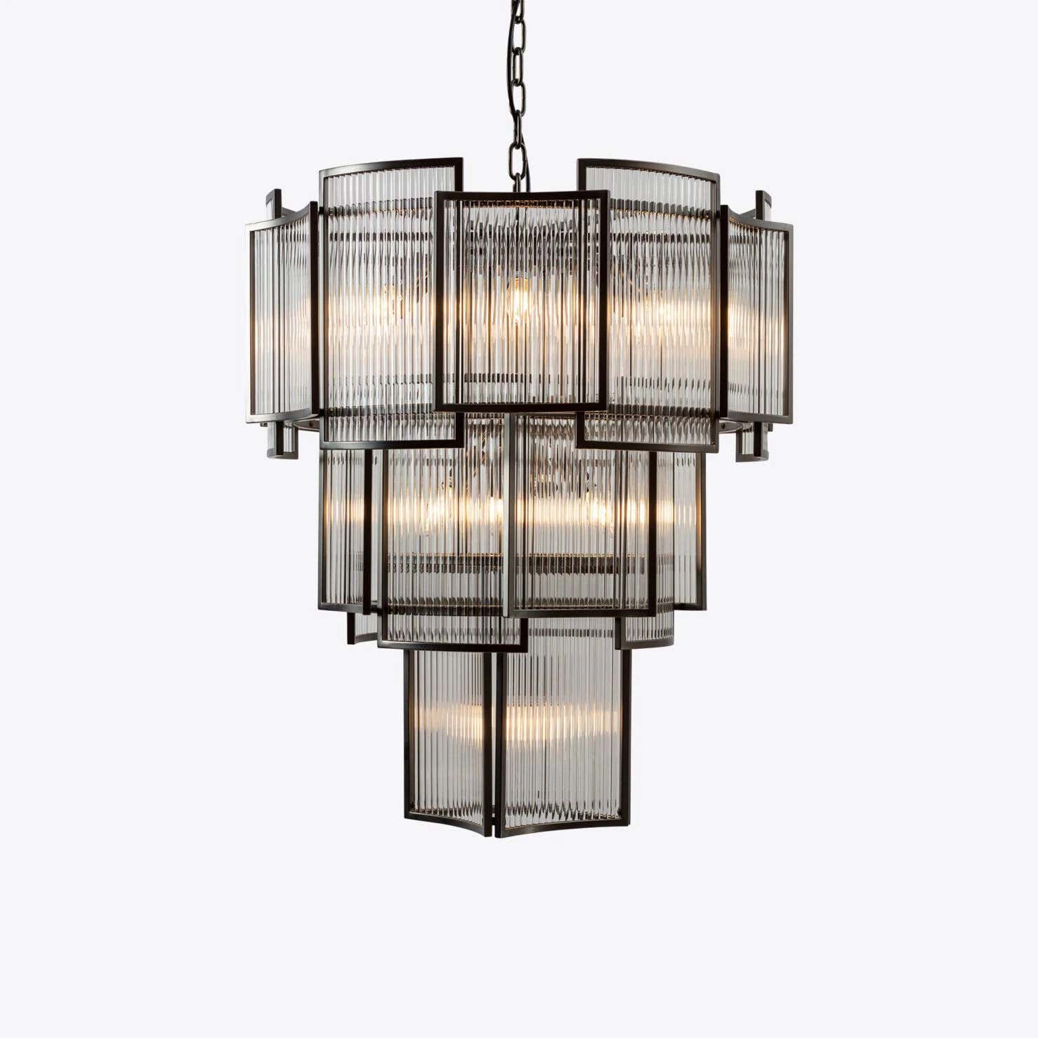 Brass Monte Carlo Grande Chandelier 26.8"