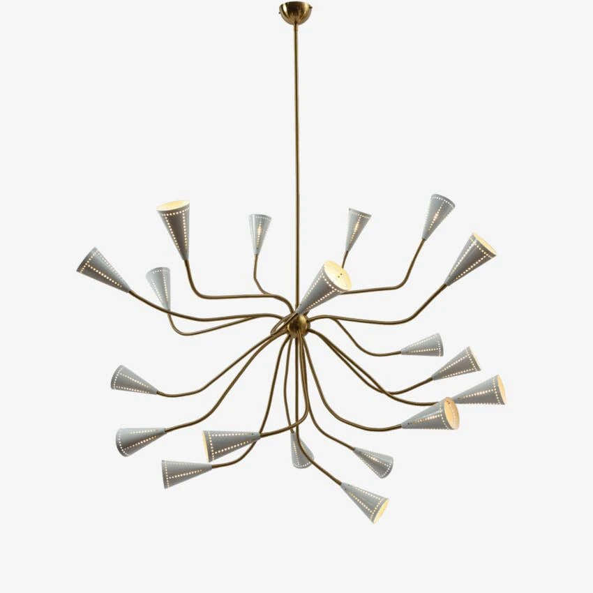 White Alexandra Sputnik Chandelier