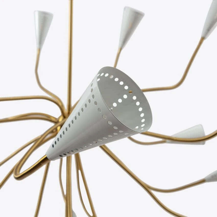 White Alexandra Sputnik Chandelier