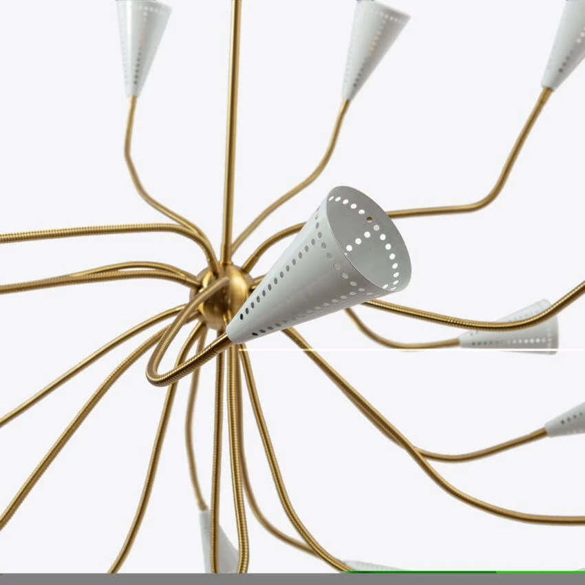 White Alexandra Sputnik Chandelier