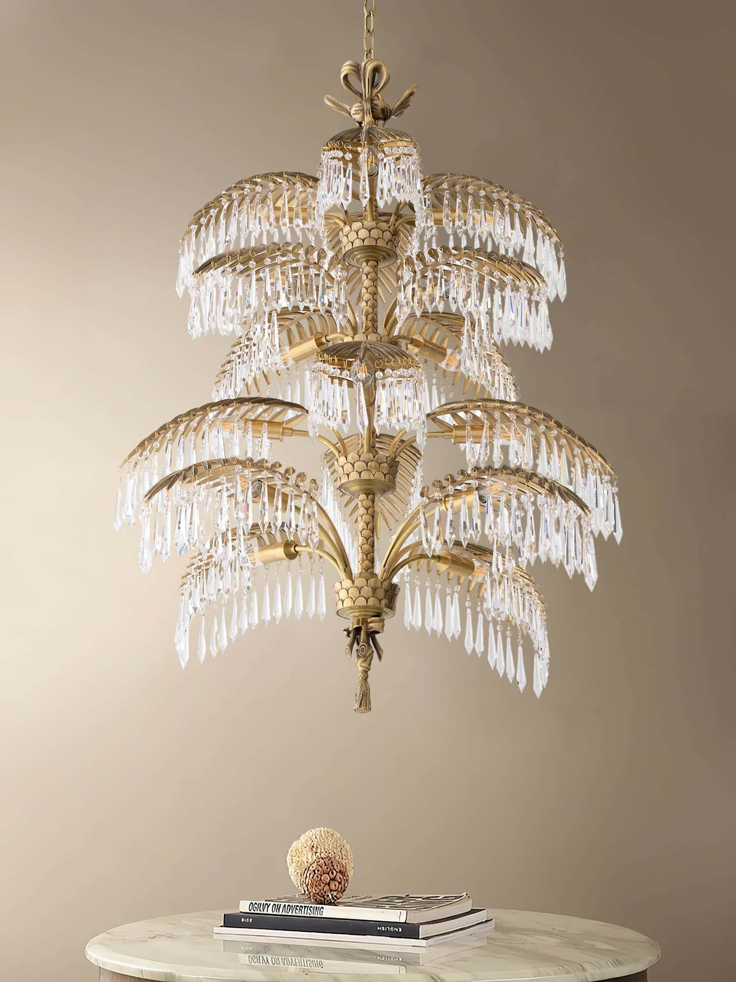 Palmera Brass Chandelier