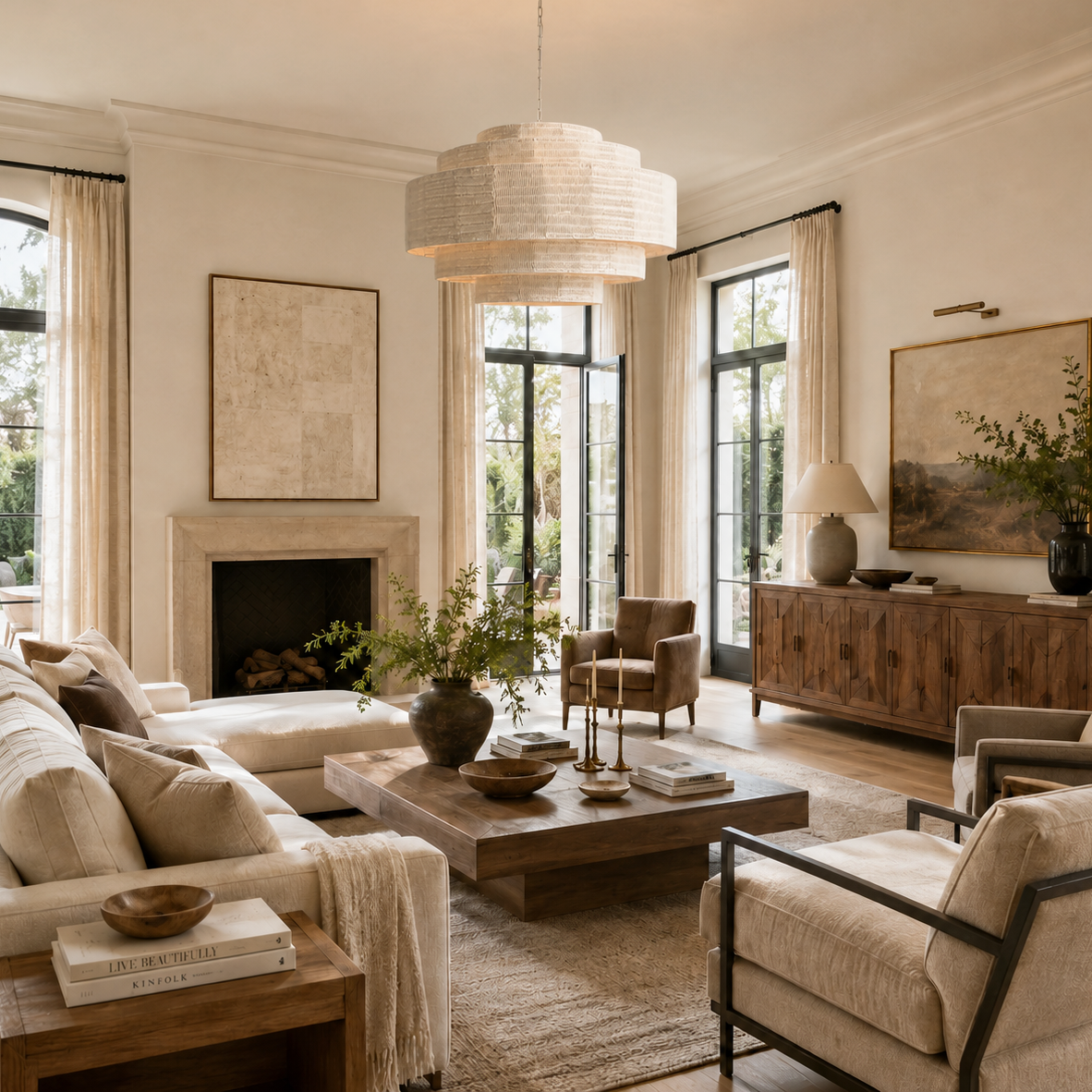 Paloma Chandelier 28" 40" 52"D