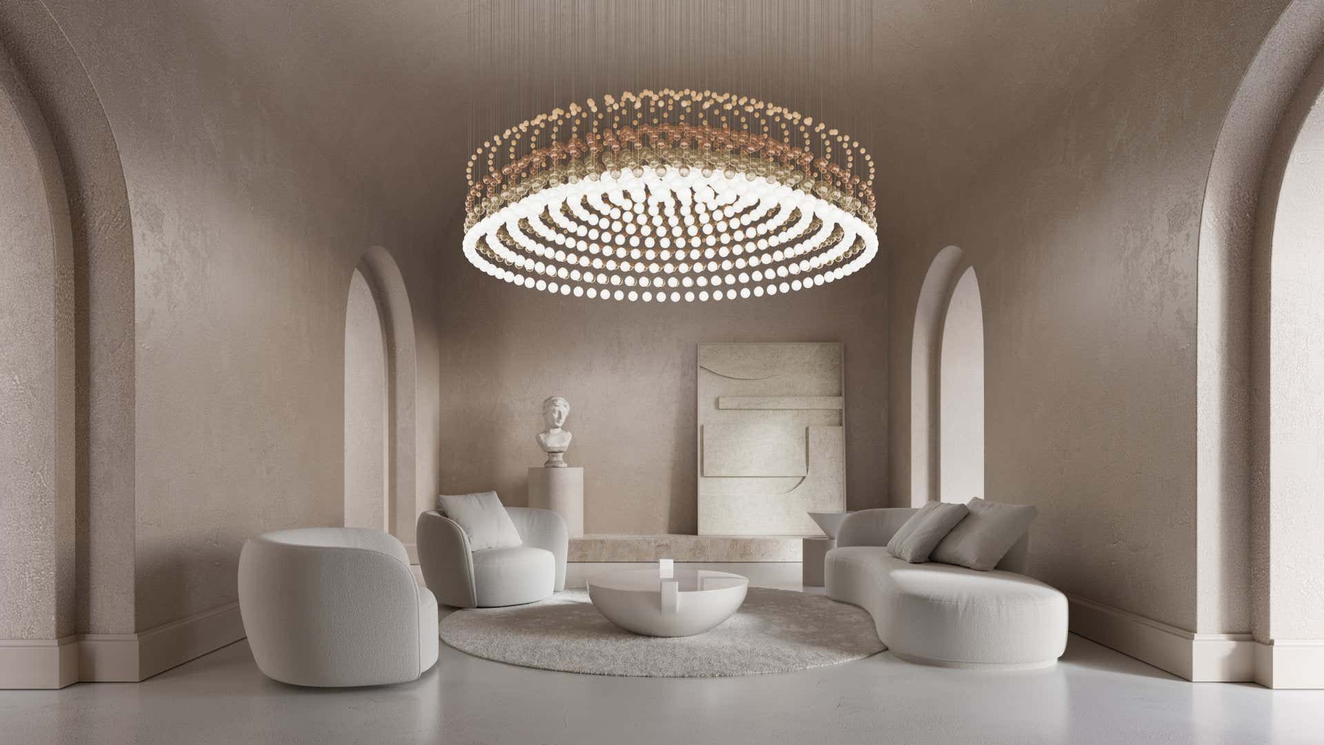 Pearl Curtain Customize Chandelier