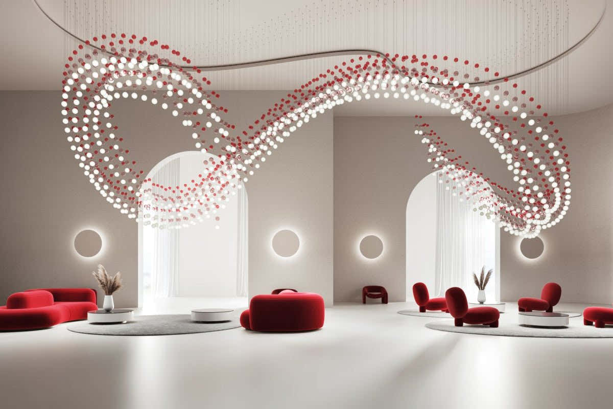 Pearl Curtain Customize Chandelier