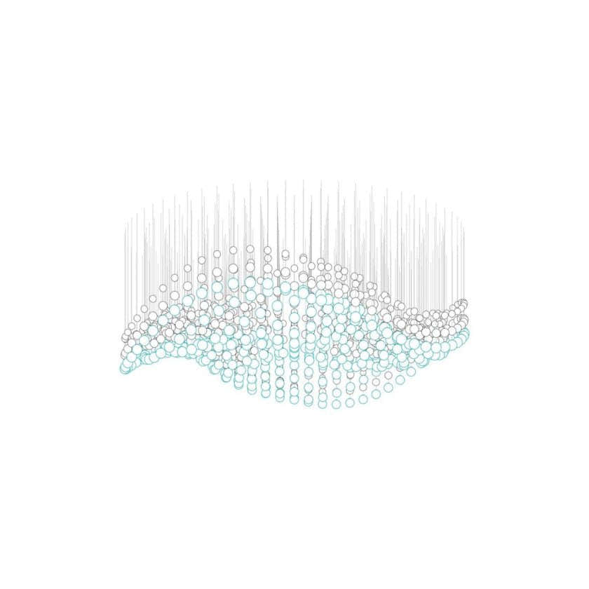 Pearl Curtain Customize Chandelier