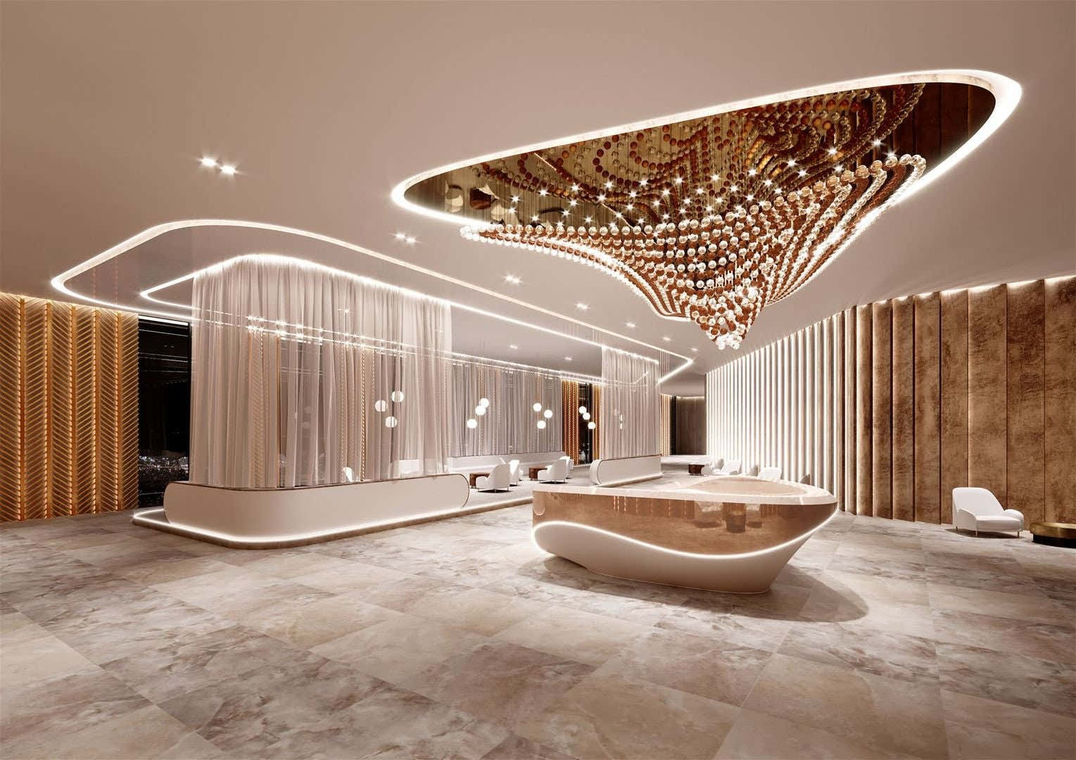 Pearl Wave Customize Chandelier