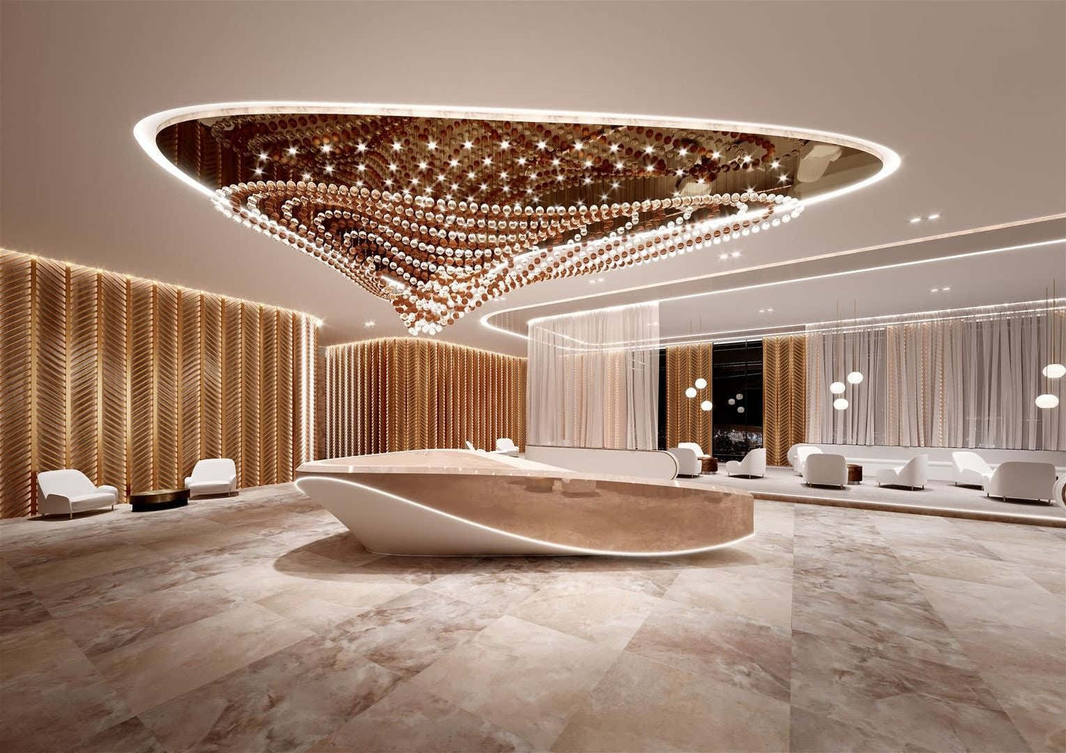 Pearl Wave Customize Chandelier