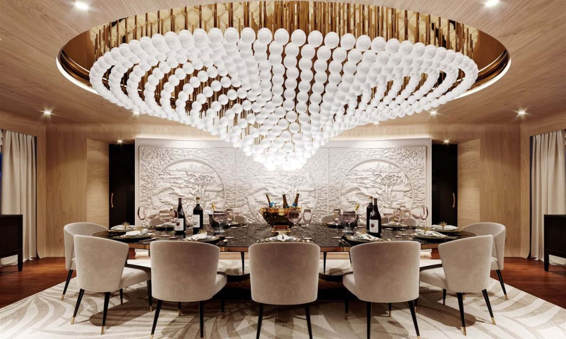 Pearl Wave Customize Chandelier