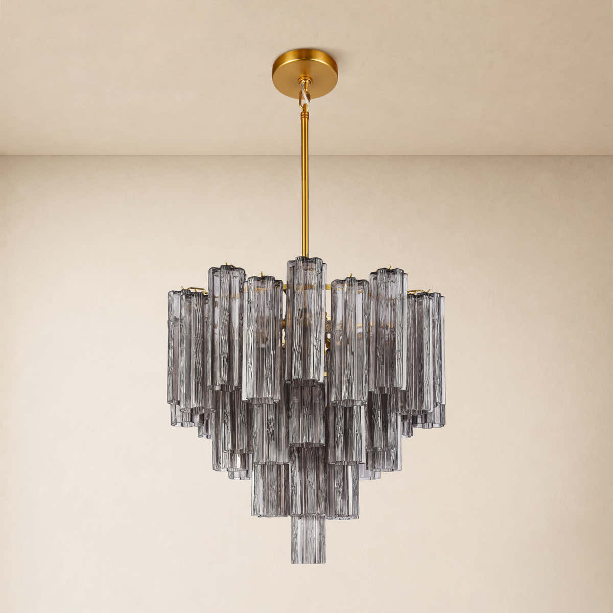 Hexalia Murano Glass Chandelier 24"