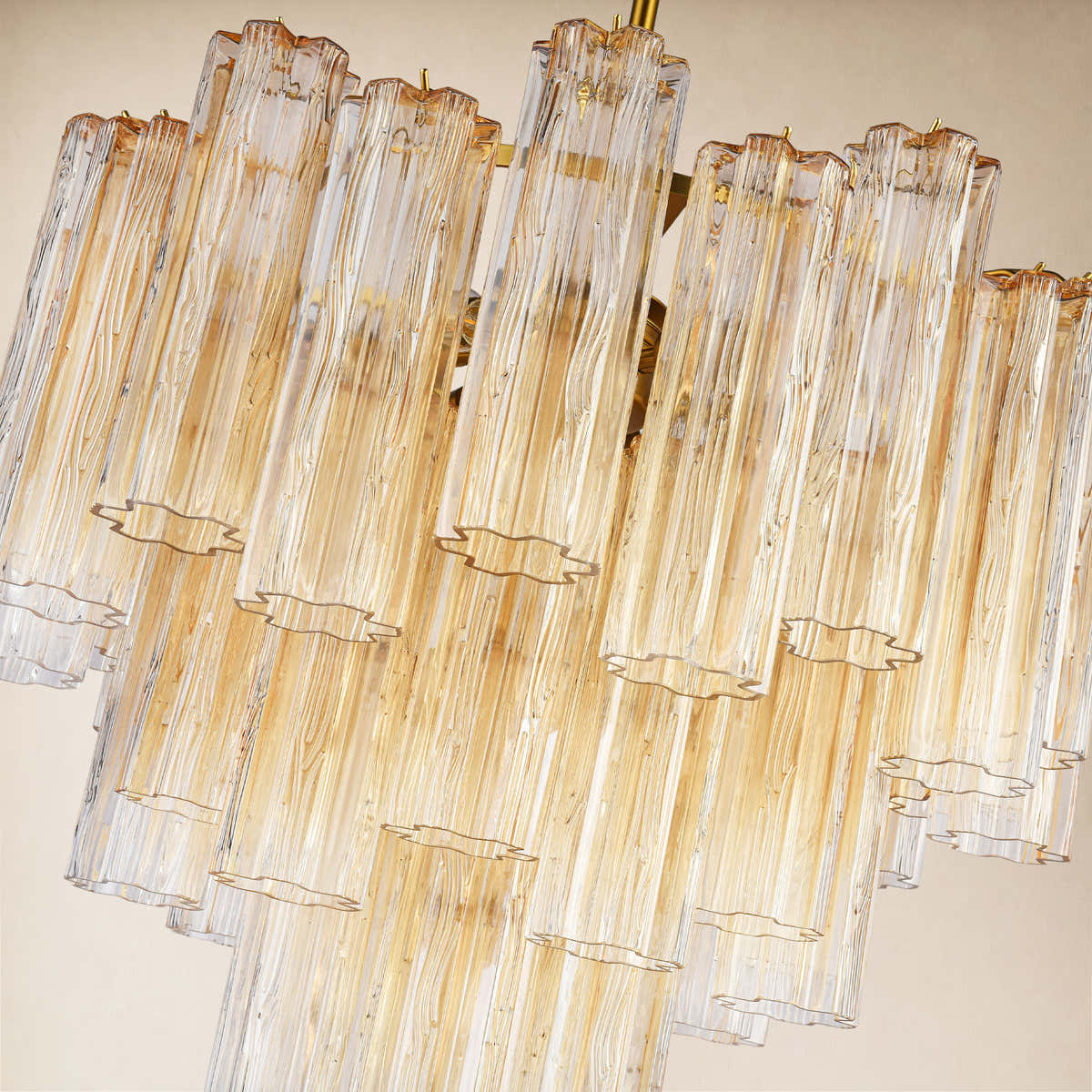 Hexalia Murano Glass Chandelier 24"