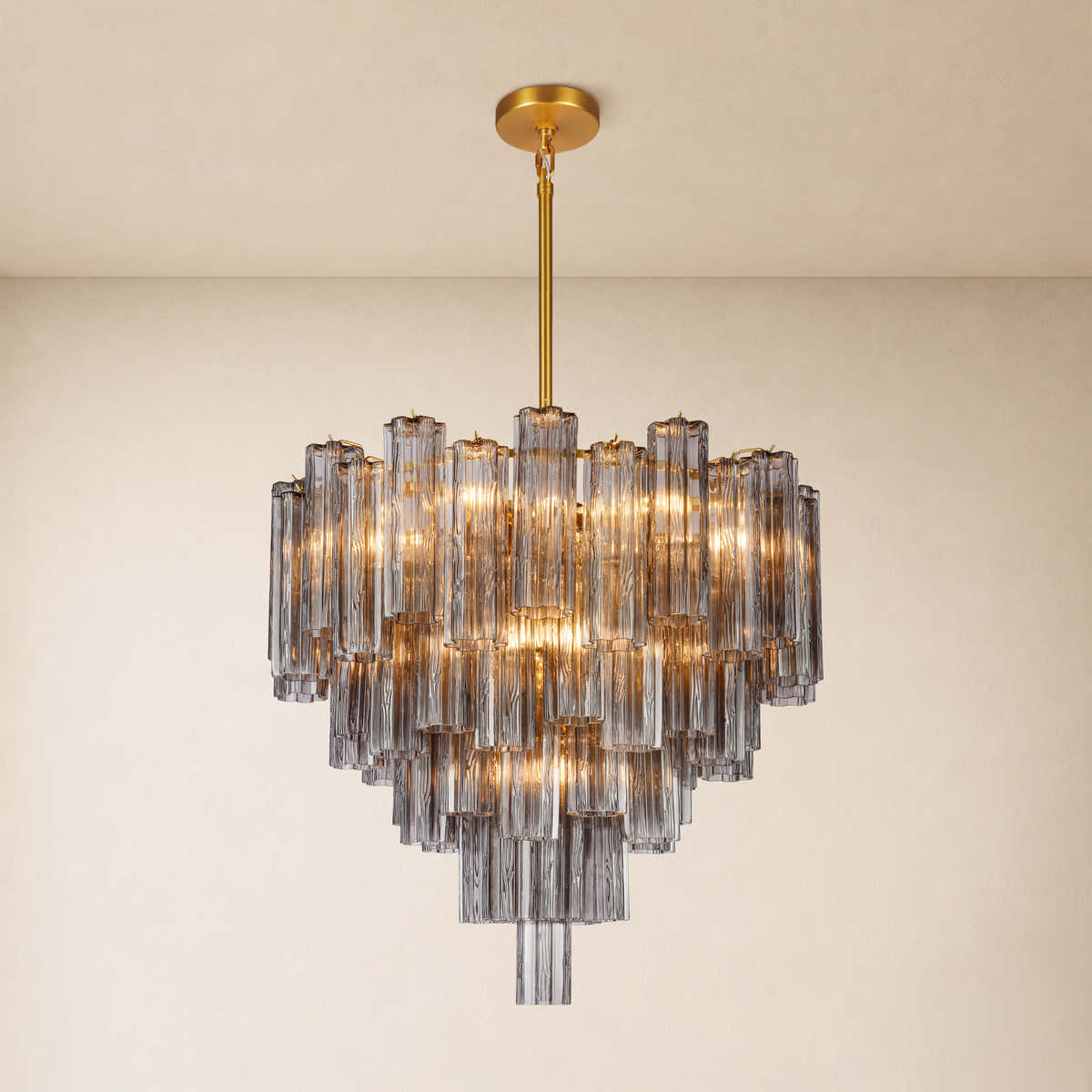 Hexalia Murano Glass Chandelier 30"
