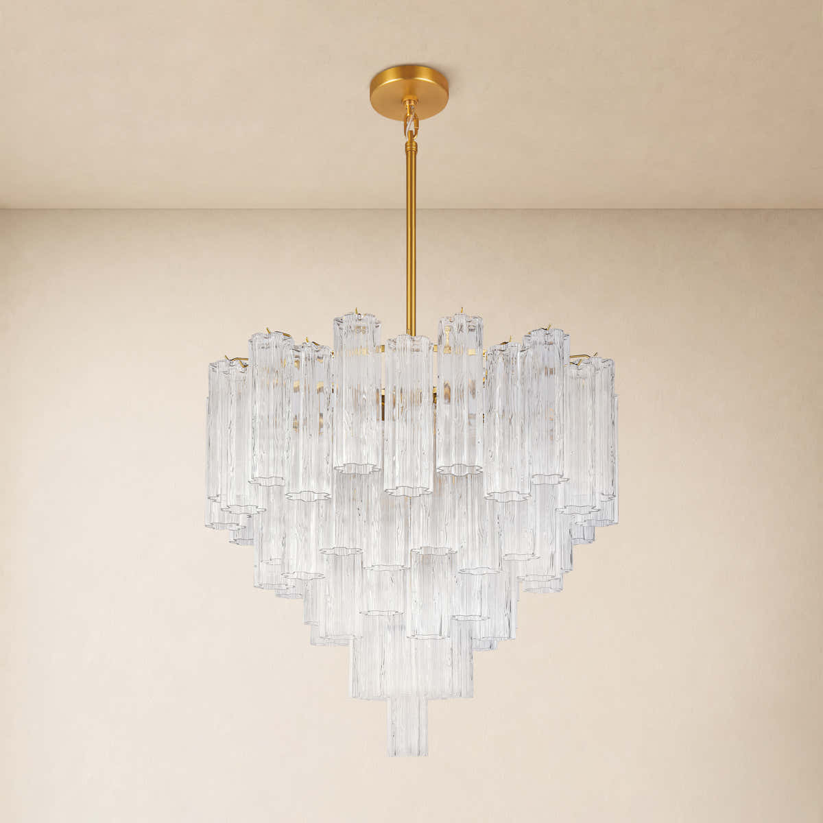 Hexalia Murano Glass Chandelier 30"