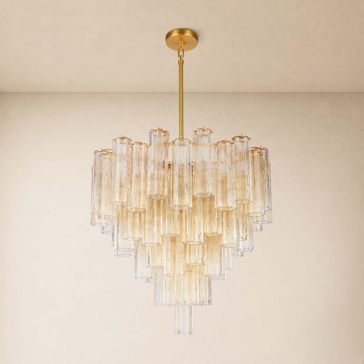 Hexalia Murano Glass Chandelier 30"