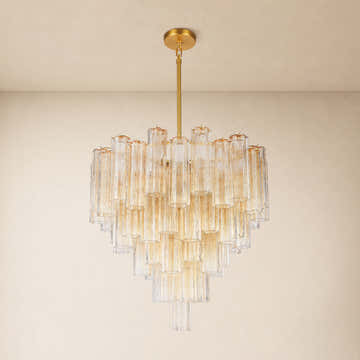 Hexalia Murano Glass Chandelier 30"