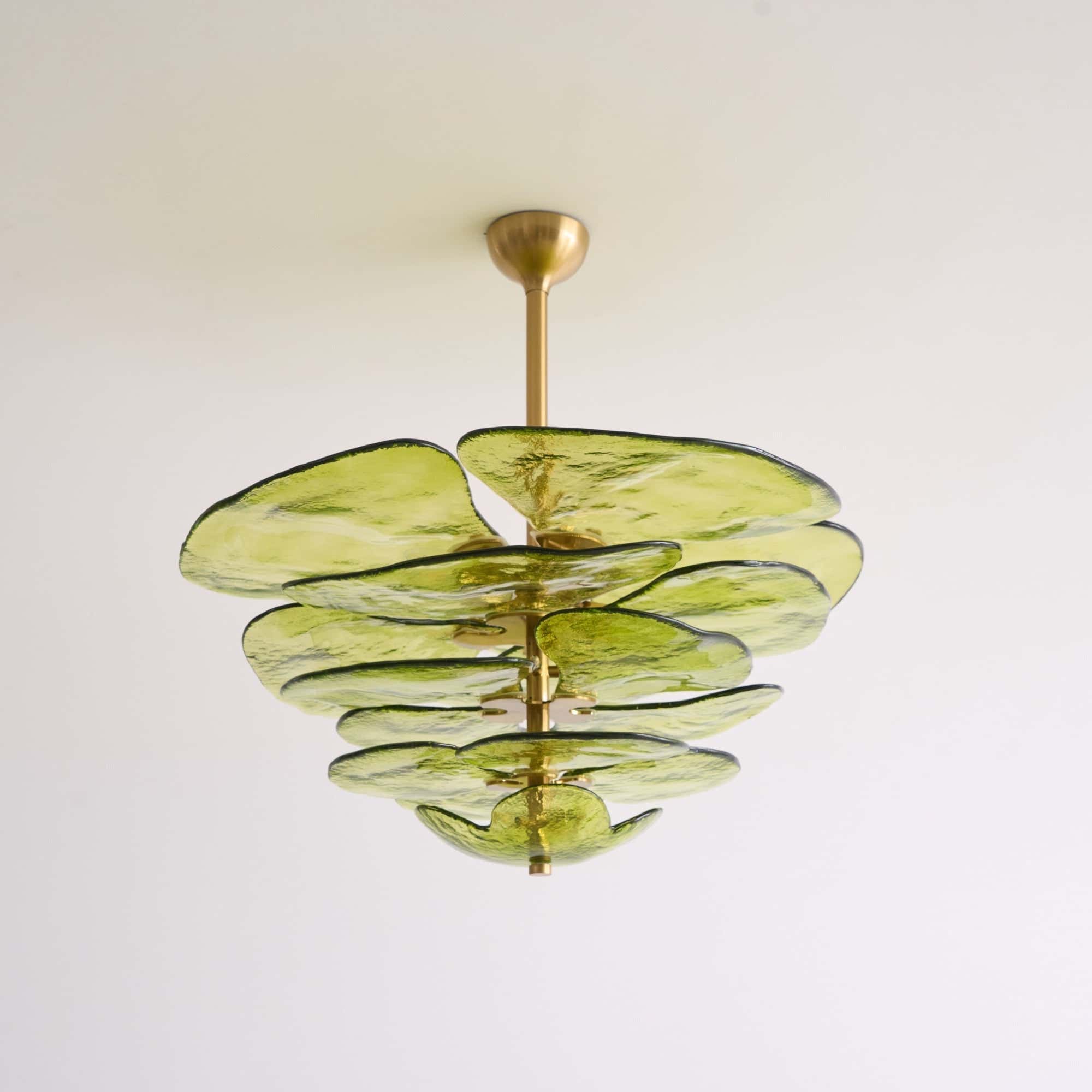 Petals Gold Murano Chandelier