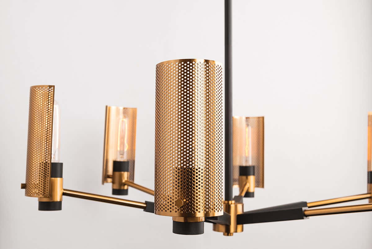 Pilsen Modern Brass Chandelier [2 Sizes] - Troy Lighting