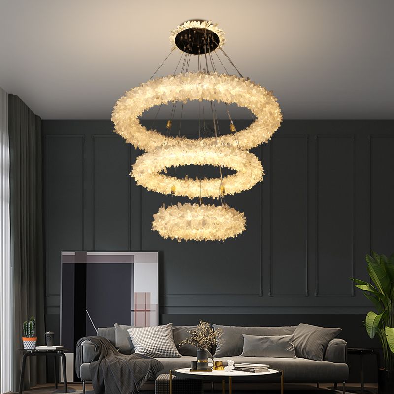 Primary Crystal Halo Modern Chandelier