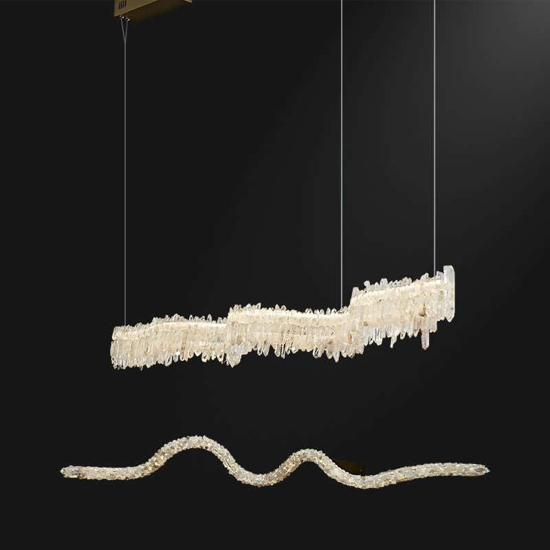 Primary Crystal Linear Chandelier