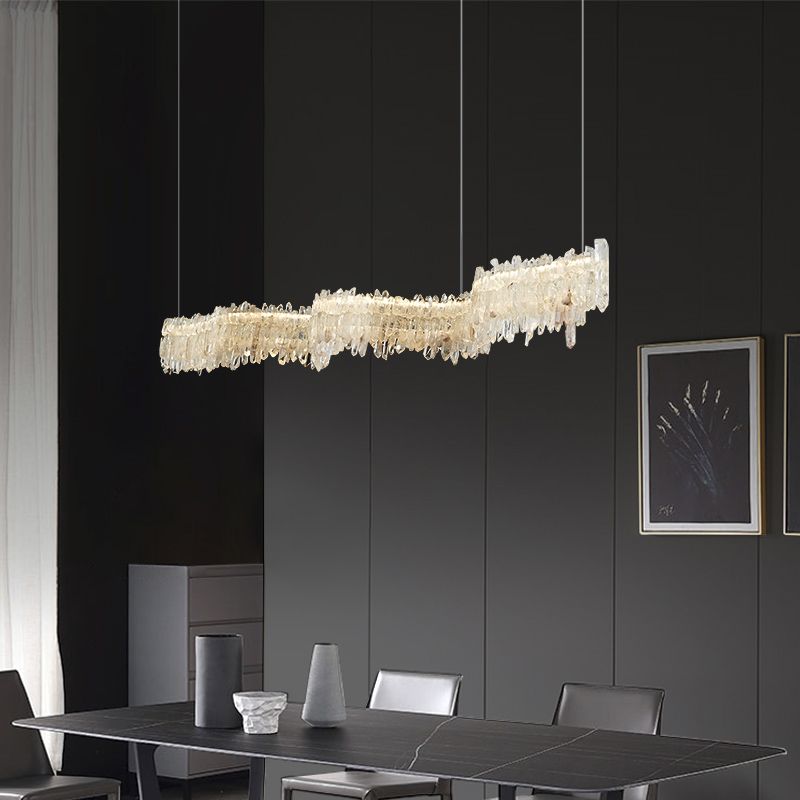 Primary Crystal Linear Chandelier