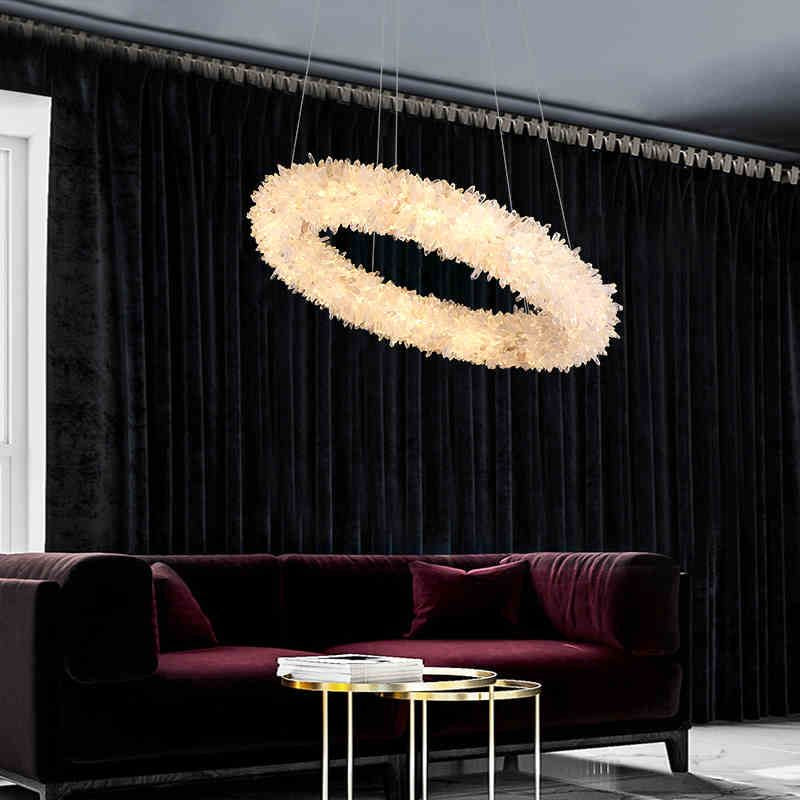 Primary Crystal Round Modern Chandelier 22.1" 26.8"