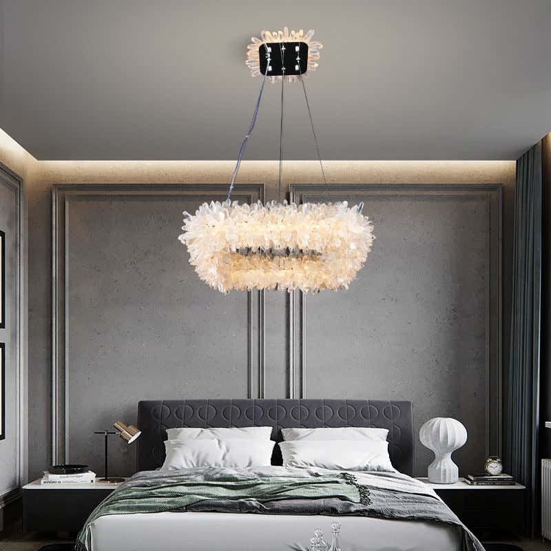 Primary Crystal Square Modern Chandelier  23.6"