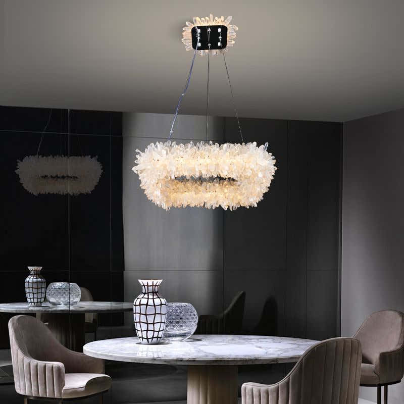 Primary Crystal Square Modern Chandelier  23.6"